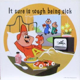 Chipmunks (record card)/It sure is rough being sick